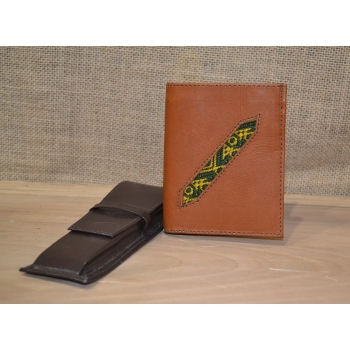 Portfel skórzany brązowy męski .